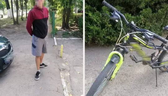 У Дубно на спробі викрасти велосипед біля ліцею викрили місцевого жителя