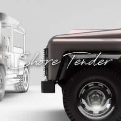 Шампанське під капотом: класичний Land Rover Defender перетворили на електромобіль для яхти