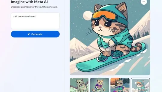 ШІ-генератор зображень Meta доступний як окремий сайт