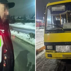 Поліцейські склали протокол на нетверезого водія маршрутки