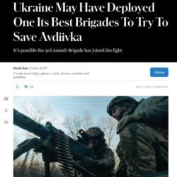Україна перекинула до Авдіївки «одну зі своїх найкращих бригад»