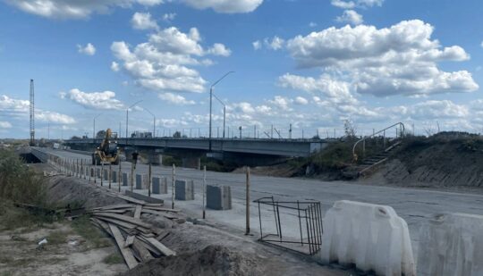 На Сарненщині завершують ремонт мосту через річку Случ