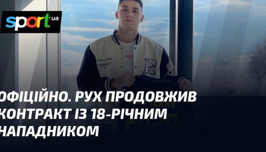 ОФІЦІЙНО. Рух продовжив контракт із 18-річним нападником