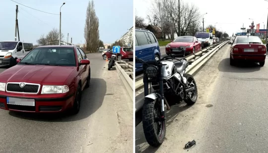 У Рівному внаслідок ДТП травмувався мотоцикліст