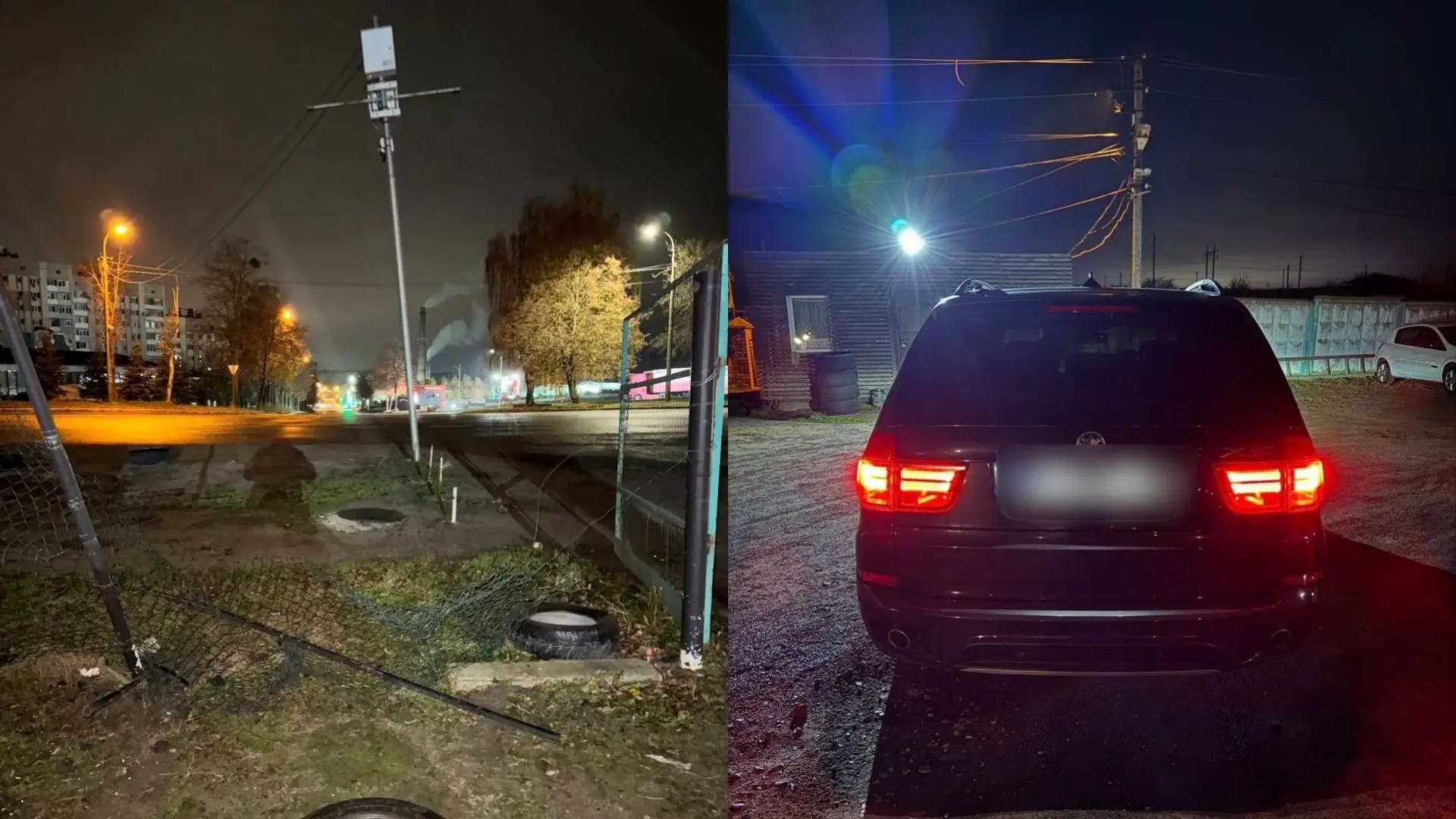 Ви зараз переглядаєте П’яний за кермом: у Рівному водій на швидкості зніс паркан