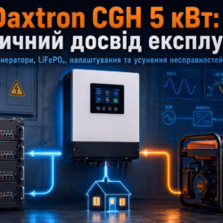 Daxtron CGH 5 кВт: реальний досвід експлуатації, типові проблеми та їх вирішення